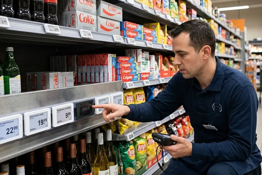 Lambobin Shelf na Lantarki Ba Ana ɗaukakawa? Dalilai guda 6 da yadda ake gyar...